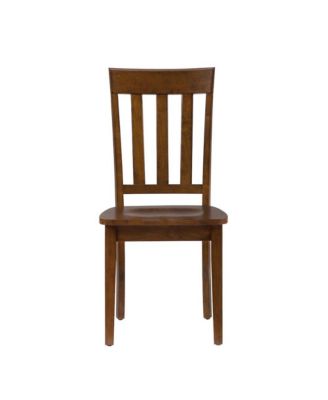 Simplicity Solid Wood Classic Slat Back Dining Chair (Set of 2)