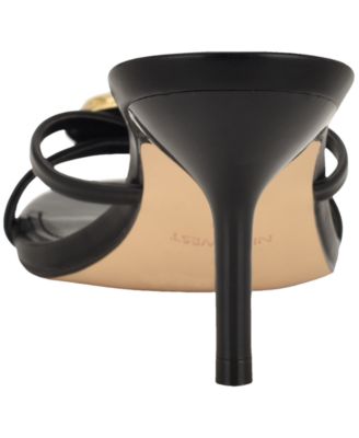 Women's Ernise Ornamented Slip-On Kitten Heel Sandals