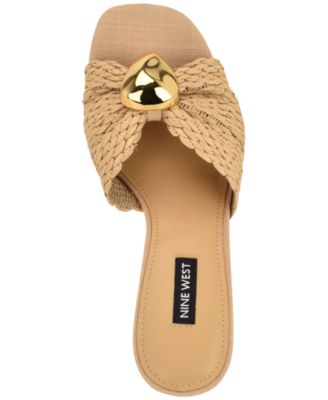 Women's Nessla Woven Ornamented Slip-On Wedge Sandals