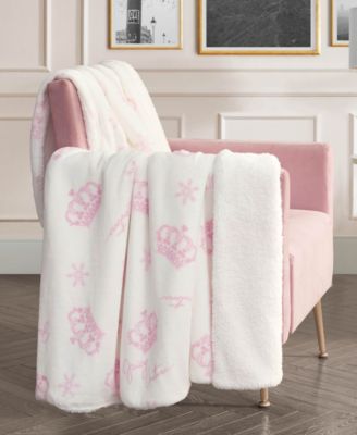 Plush Reversible Sherpa Throw, 50" x 60"