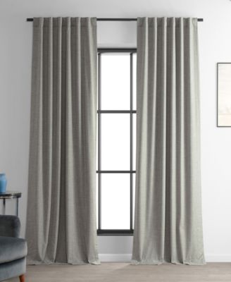 Dark Greige Performance Linen Hotel Blackout Curtain