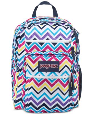 jansport big student backpack painted chevron