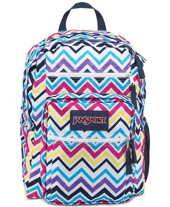 Jansport big student backpack painted chevron sale