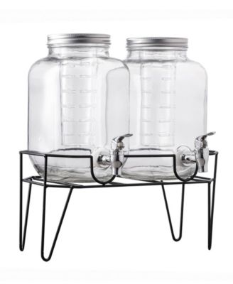 Clifford Dispensers with Infuser Stand, Set of 2