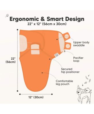 3pk Soothe Baby Swaddle, Organic Baby Swaddle Sleep Sacks, Newborn, Infant Swaddle Sack