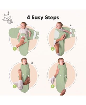 3pk Soothe Baby Swaddle, Organic Baby Swaddle Sleep Sacks, Newborn, Infant Swaddle Sack