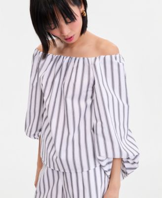 Women's Off-The-Shoulder Puff-Sleeve Blouse