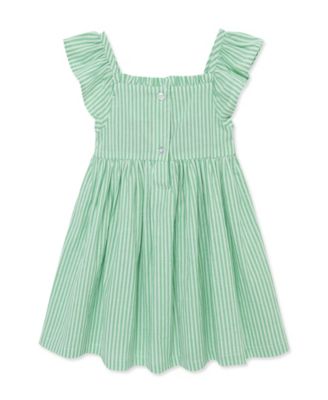 Baby Girls' Striped Dress with Diaper Cover