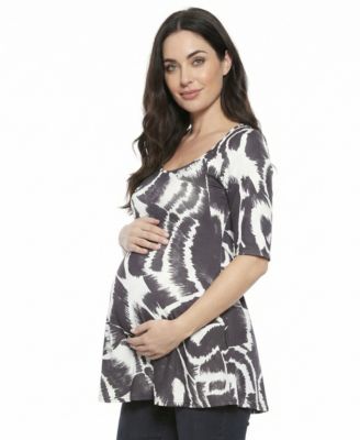 Women's and Plus Size Maternity Scoop Neck Top