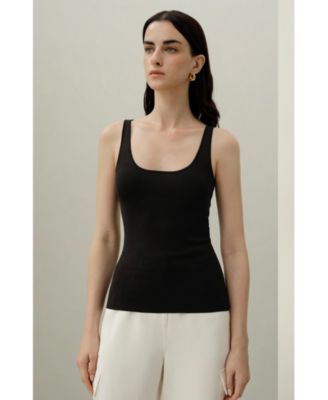 Women's Milano Knit Silk Viscose Tank Top