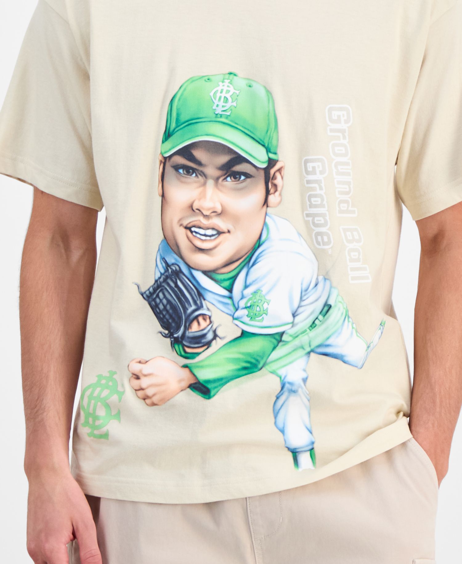 Men's Oversized-Fit Big League Chew Ground Ball Graphic T-Shirt