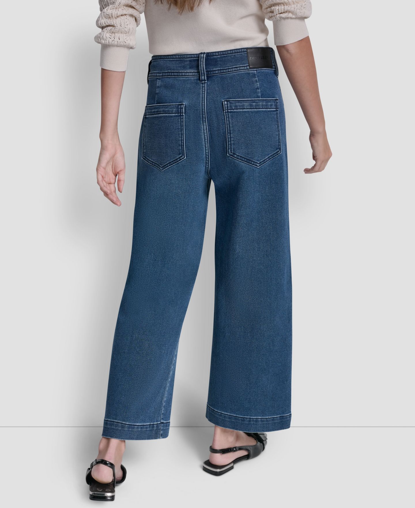 Женские брюки DKNY Jeans Petite High-Rise Stretch Ankle, цвет: Carroll — фото 5