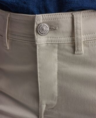 Petite Indigo Knit High-Rise Ankle Pants