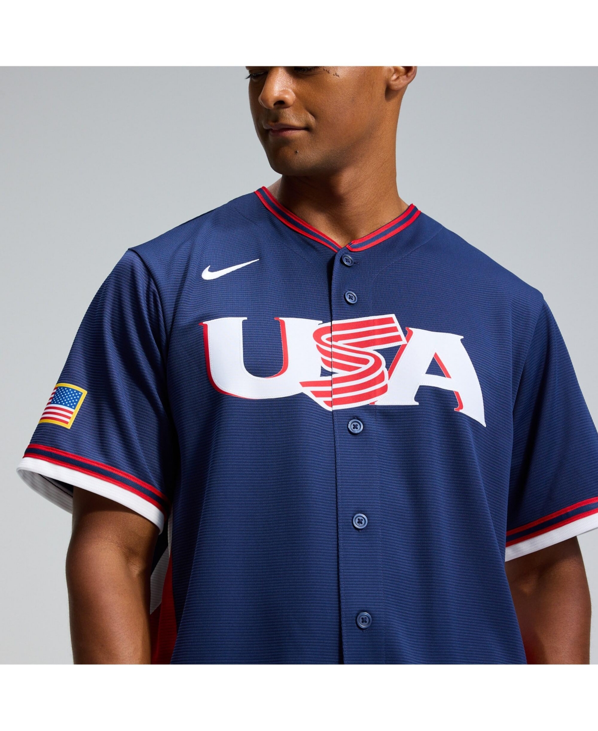 Nike Men's Navy Usa Baseball 2026 World Classic Stadium Jersey