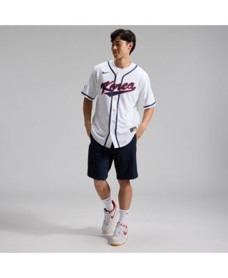 Men's White Korea Baseball 2026 World Baseball Classic Stadium Jersey