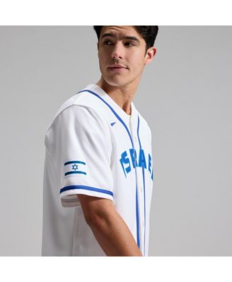 Men's White Israel Baseball 2026 World Baseball Classic Stadium Jersey