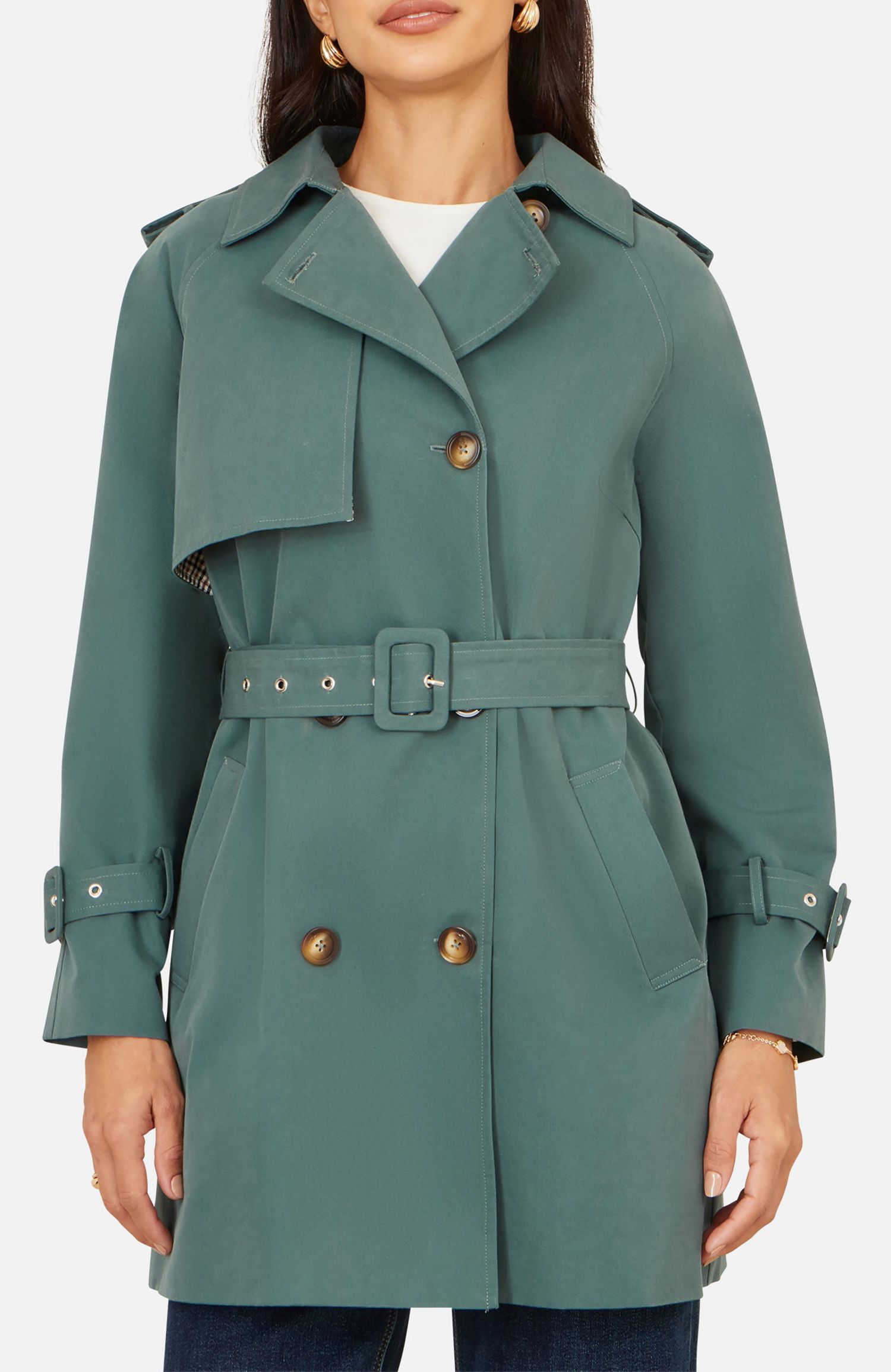 Women's Belted Trench Coat