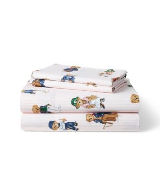 Teddy Bear Stripe 4-Pc. Sheet Set, Queen