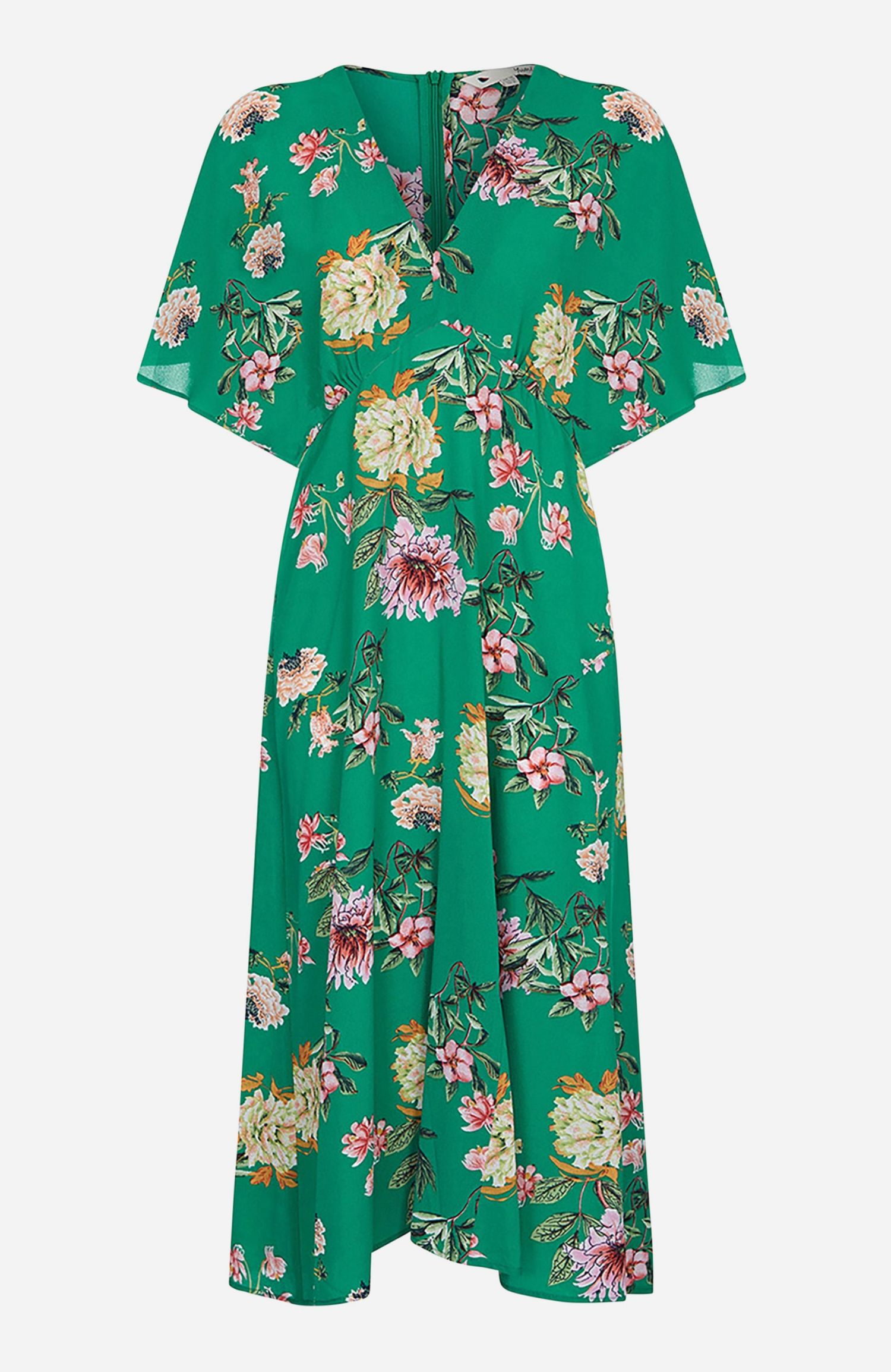 Women's Floral Kimono Midi Dress