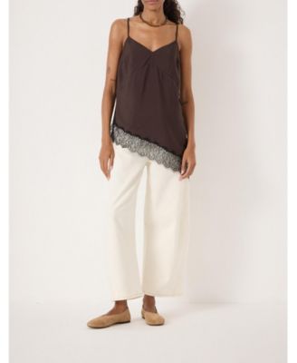 Women's Marnie Asymmetric Lace Trim Cami Top