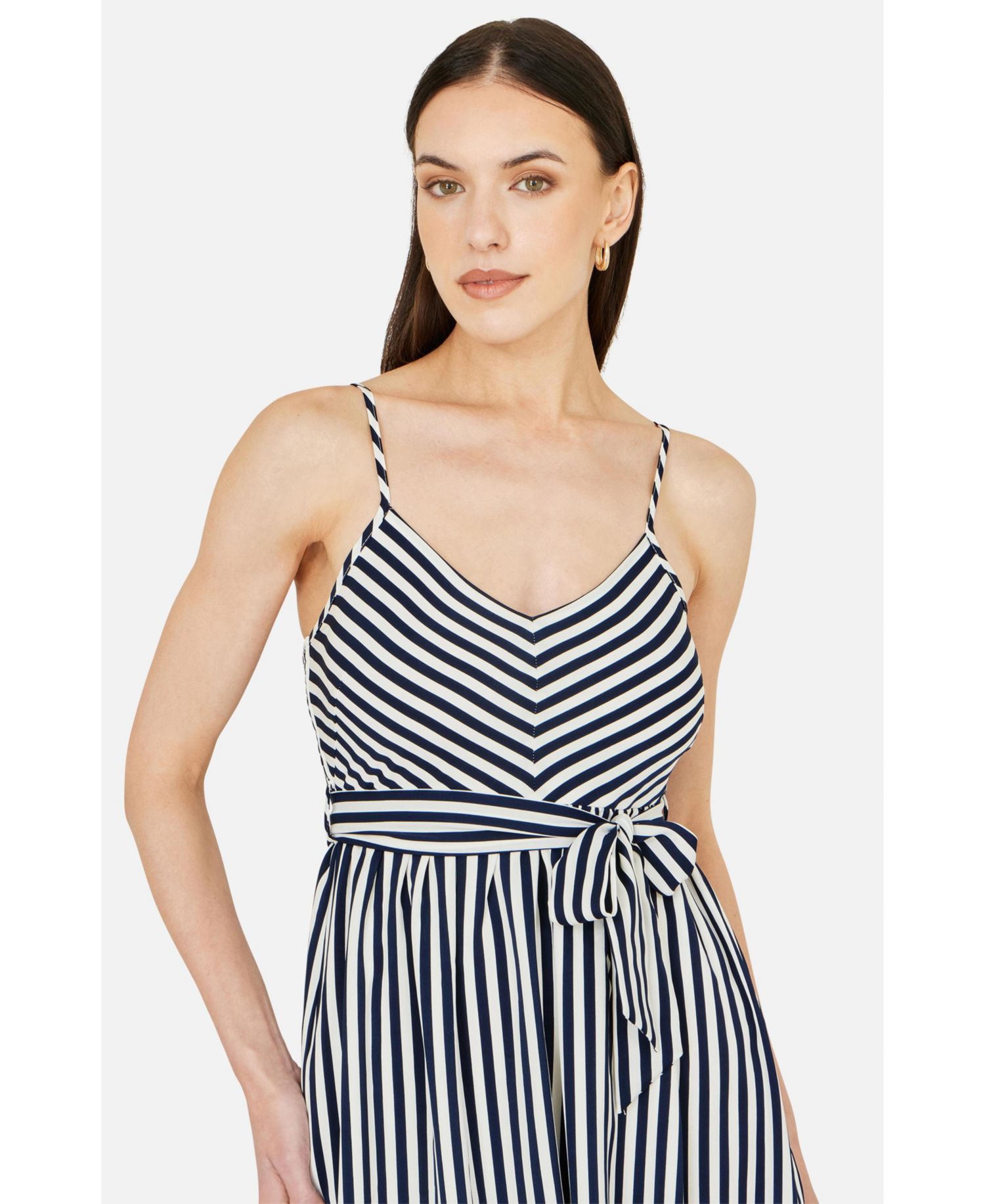 Women's Stripe Midi Sun Dress