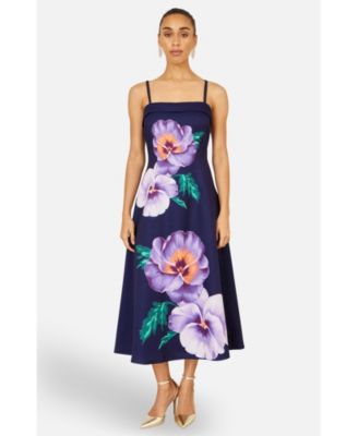 Women's Pansy Strappy Midi Dress