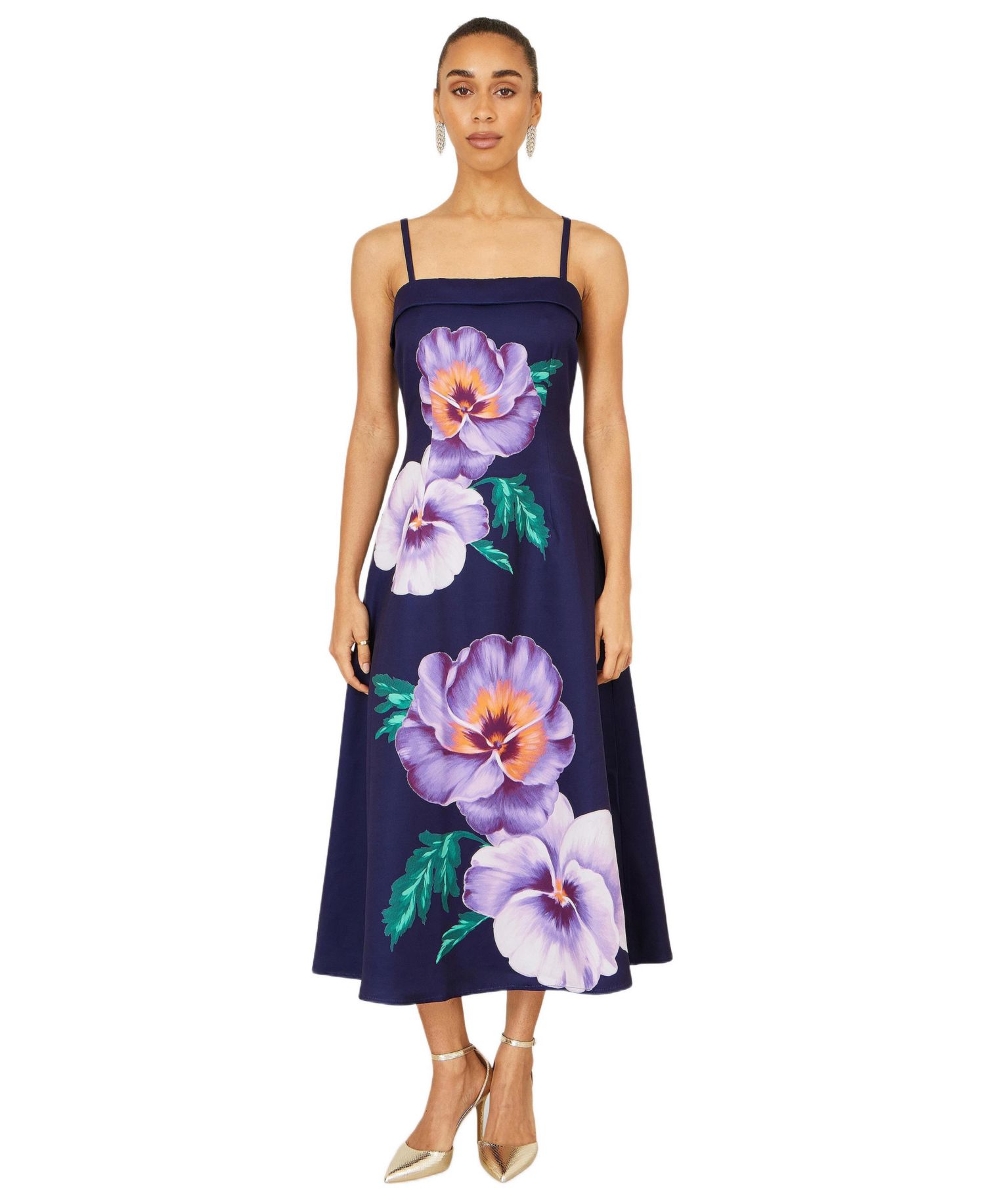 Women's Pansy Strappy Midi Dress