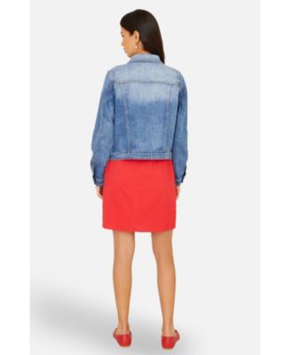 Women's Stretch Washed Denim Jacket