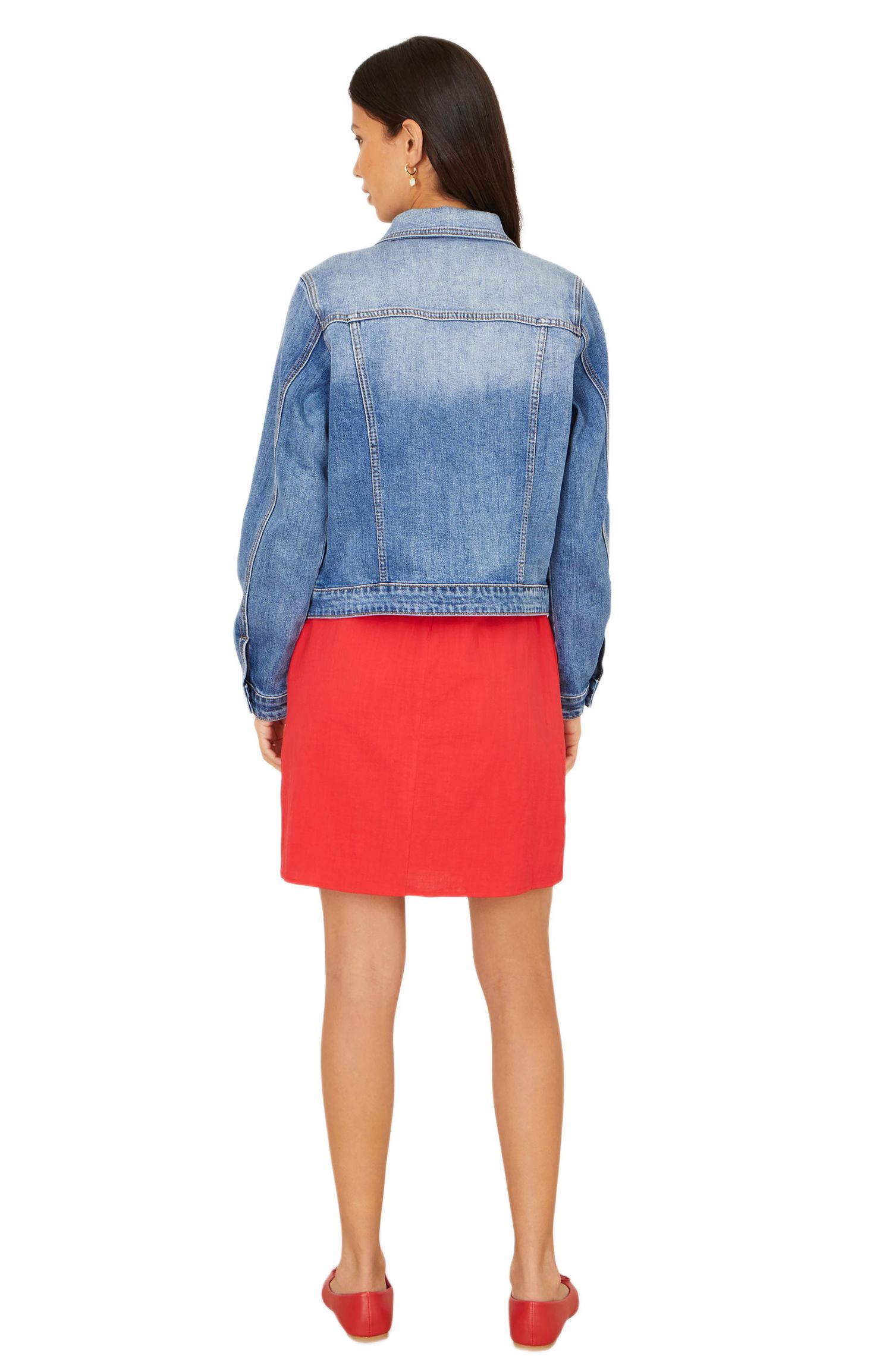 Women's Stretch Washed Denim Jacket