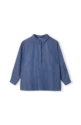 Women's Drapey Pop Over Blouse