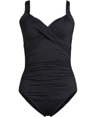 Women's DD-Cup Sweetheart Underwire Wrap One Piece Swimsuit