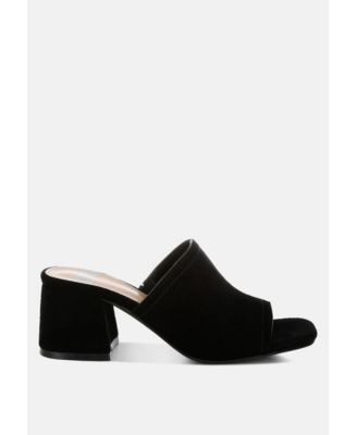 Rag and Co Womens Citarum Real Suede Leather Slip Ons