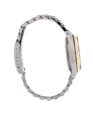 Oyster Perpetual Datejust Automatic Watch in Stainless Steel and Gold with Diamond Markers 36mm
