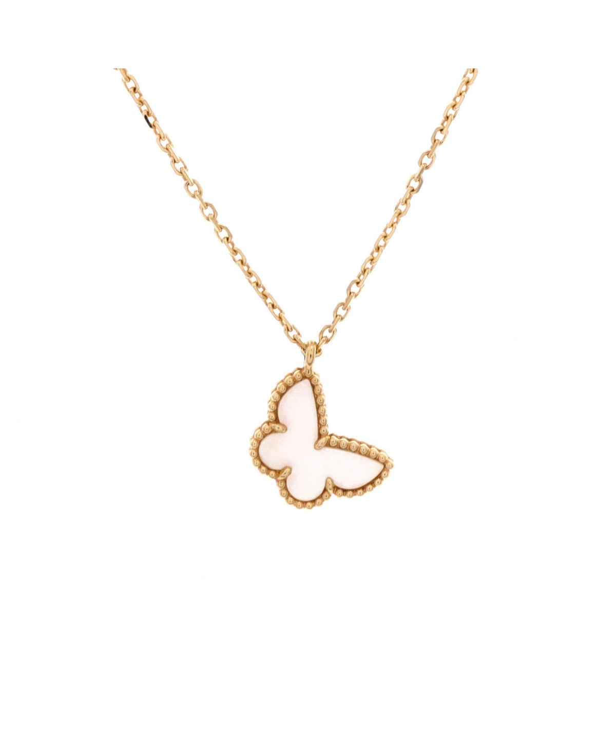 Pre-Owned Van Cleef & Arpels Sweet Alhambra Butterfly Pendant Necklace