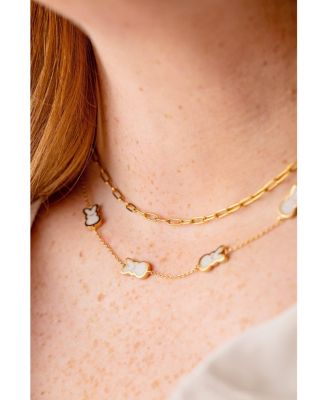 Peeps Pearlized Bunny Necklace