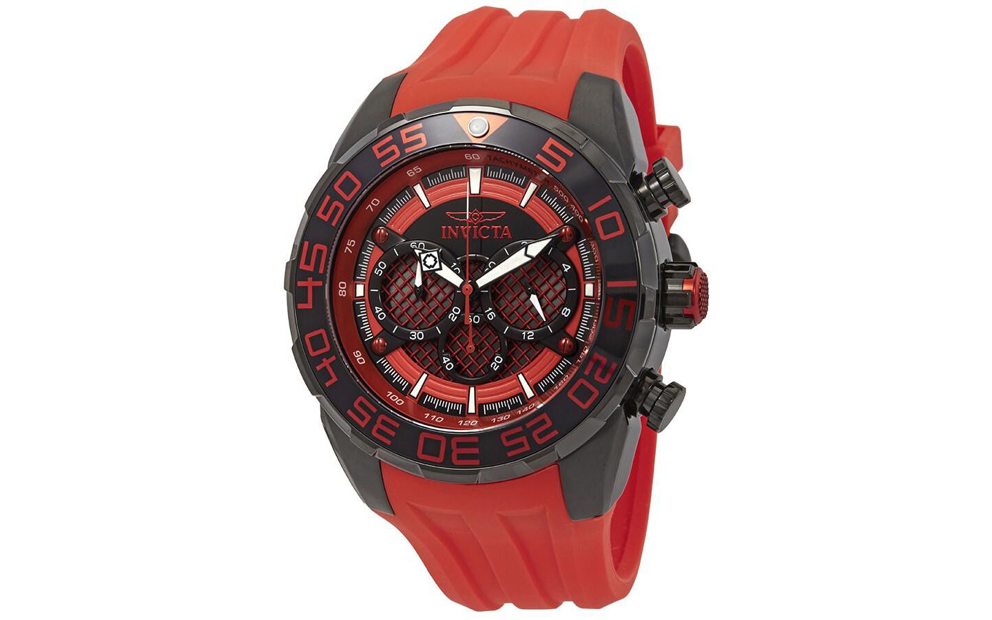 Мужские часы Invicta 26310 Speedway Quartz Multifunction Dial, цвет: Красный — фото 1