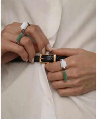 Year of the Horse — Jade Stone Saddle Ring