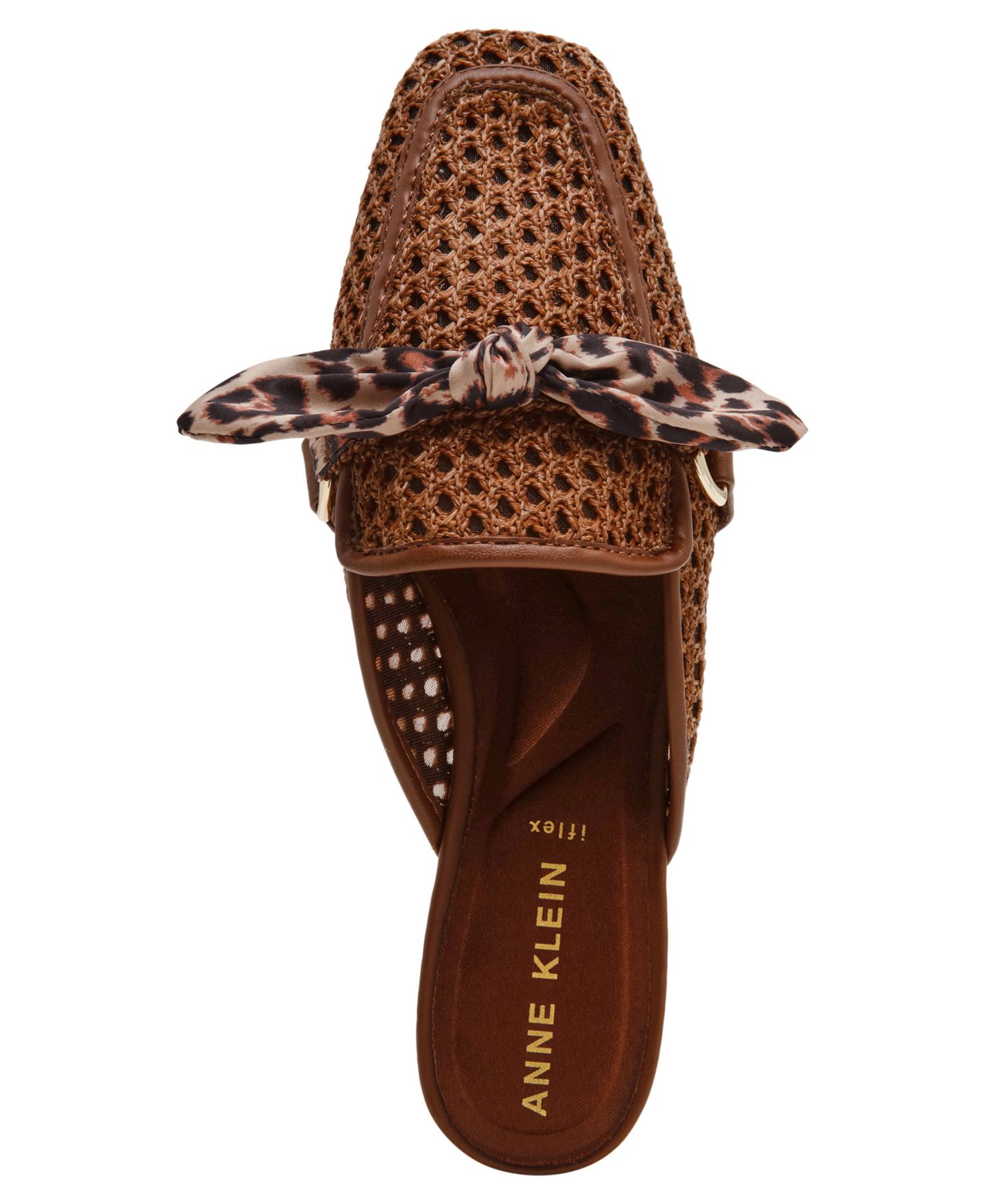 Женские сабо Anne Klein Avery Slip On Mules, цвет: Коричневый леопардовый — фото 4
