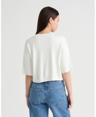 Women's Sequined Short Sleeve Sweater