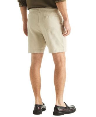 Men's Regular-Fit 7" Cotton Herringbone Shorts