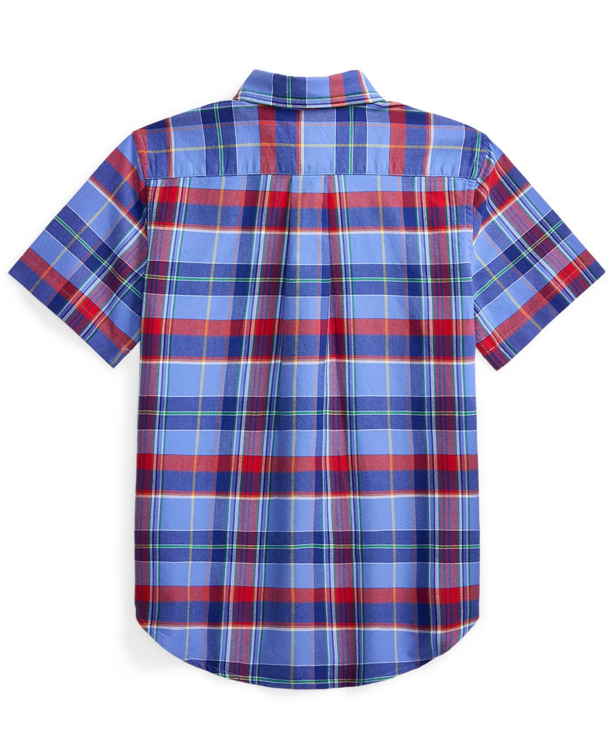 Polo Ralph Lauren Boys' 8-20 Plaid Short-Sleeve Oxford Shirt