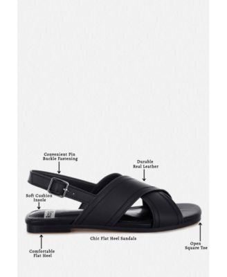 Women's Jamon Classic Cross-Strap Buckled Flats