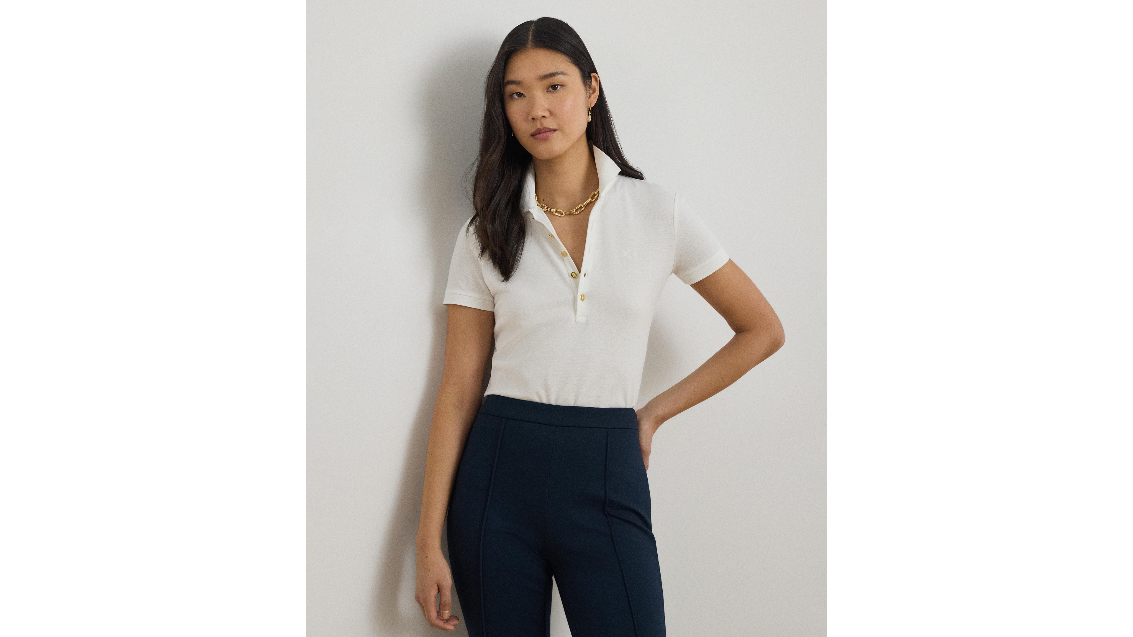 Lauren Ralph Pique Polo Shirt