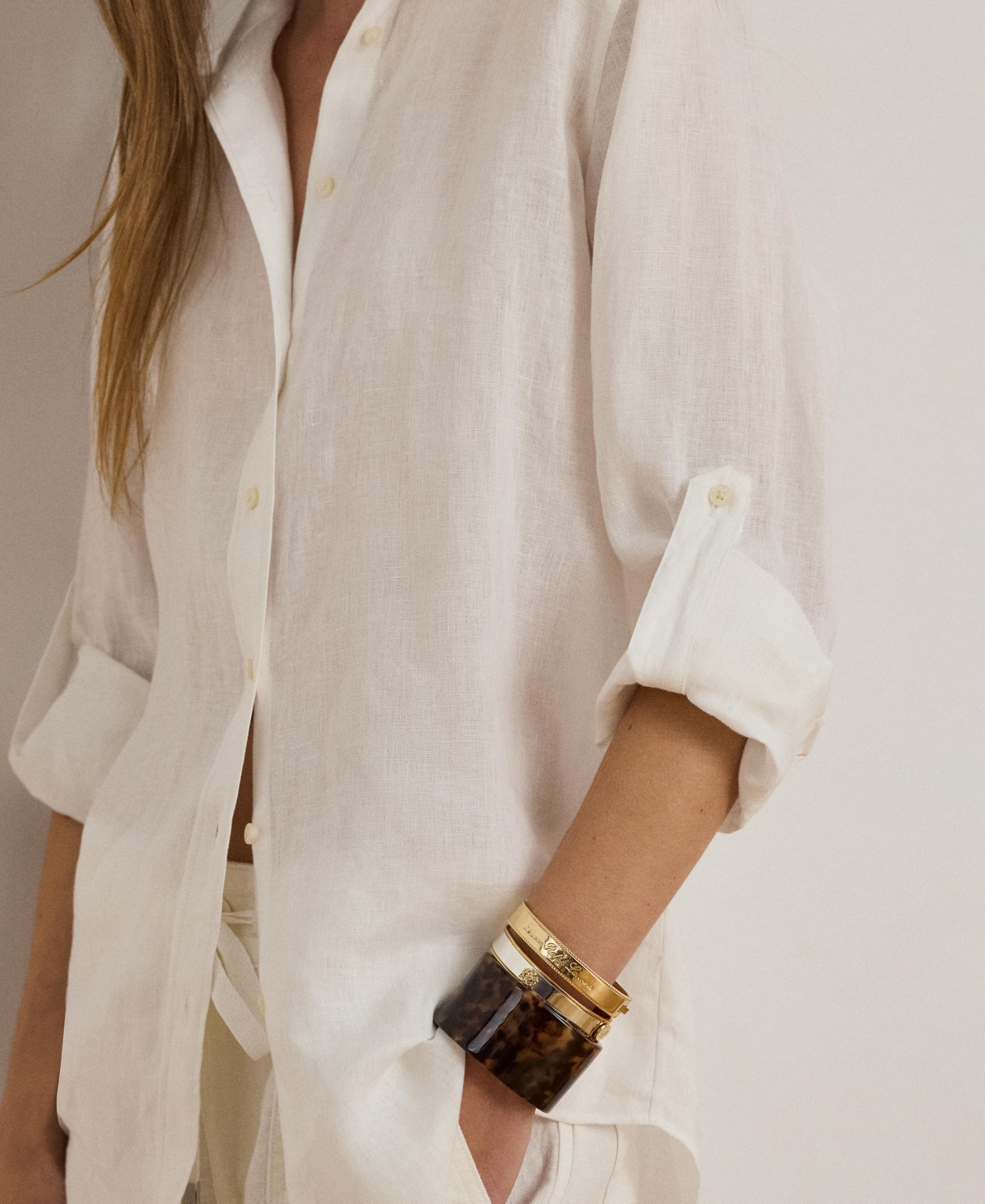 Lauren Ralph 100% Linen Shirt