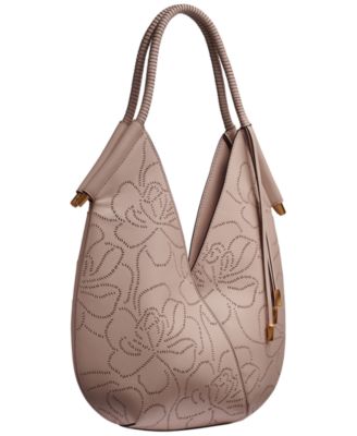Baldwin Floral Perforated Large Shoulder Bag
