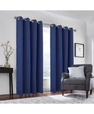 100% Polyester 190 GSM Tilley Revisible Blackout Grommet Curtain Panel