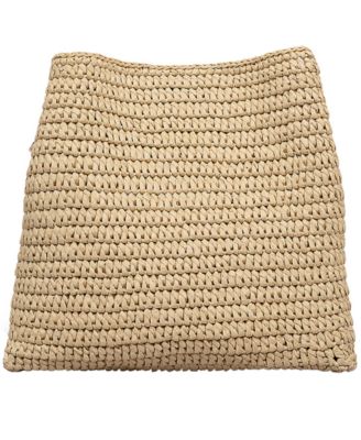 Raffia Small Compartment Crossbody Bag