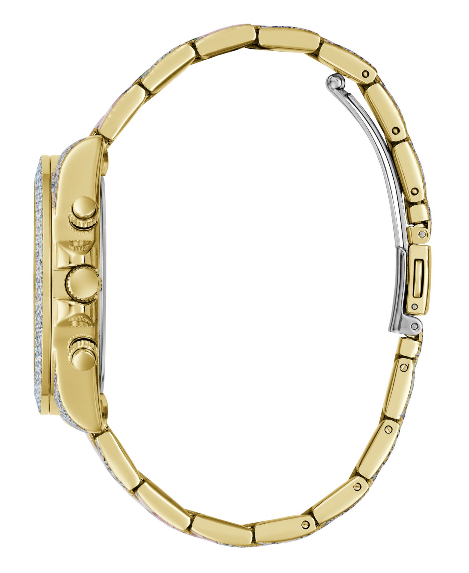 Women's Floral Print Stainless Steel Multi-Function Watch, 38mm