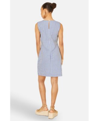 Women's Stripe Cotton Shift Dress