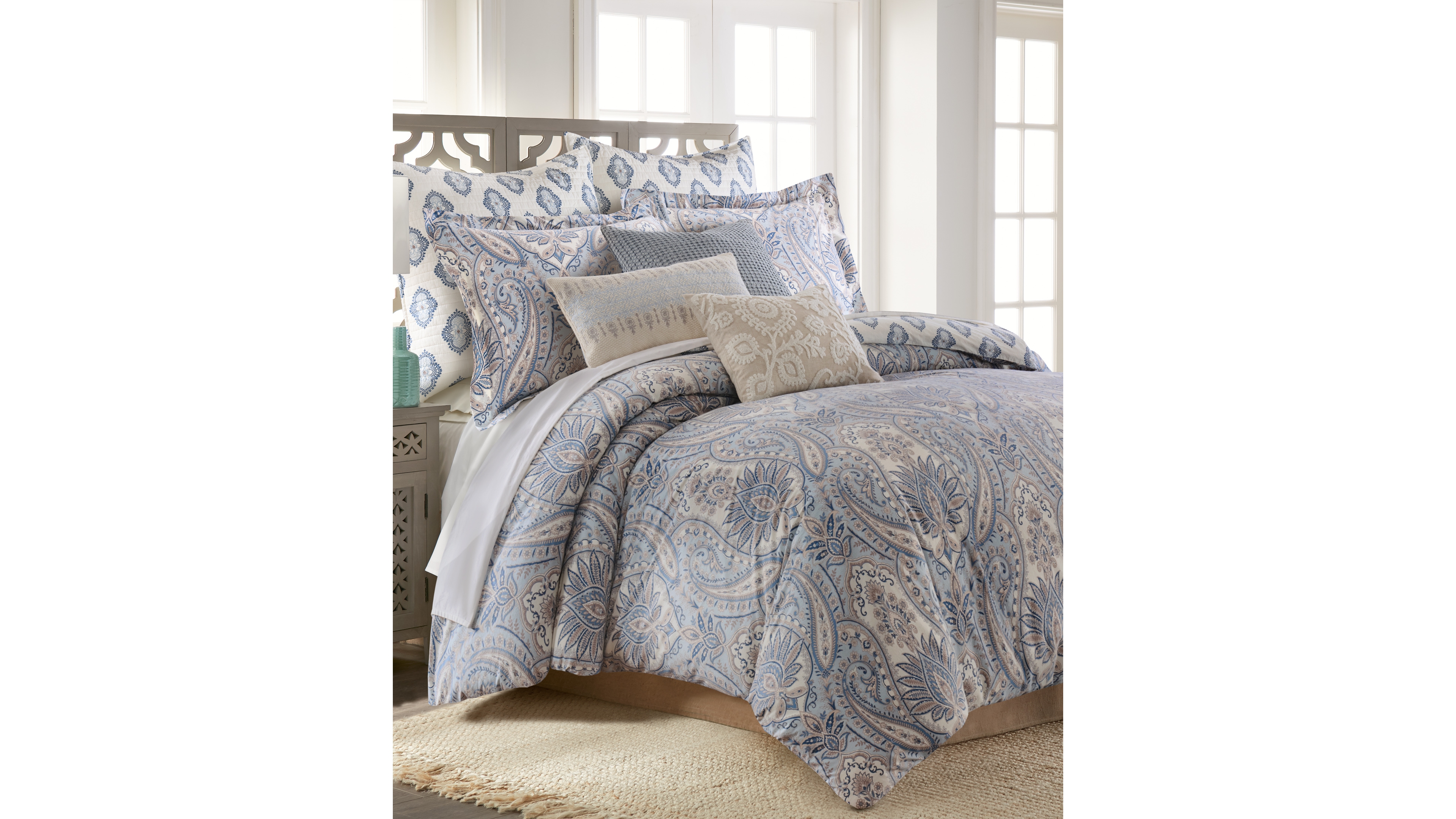 Levtex Kasey Reversible 3-Pc. Duvet Cover Set, King/California King